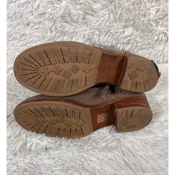 Tory Burch Womens Eloise Short Brown Suede Zip Up Booties Ankle Boots Sz 7M READ - Picture 7 of 11